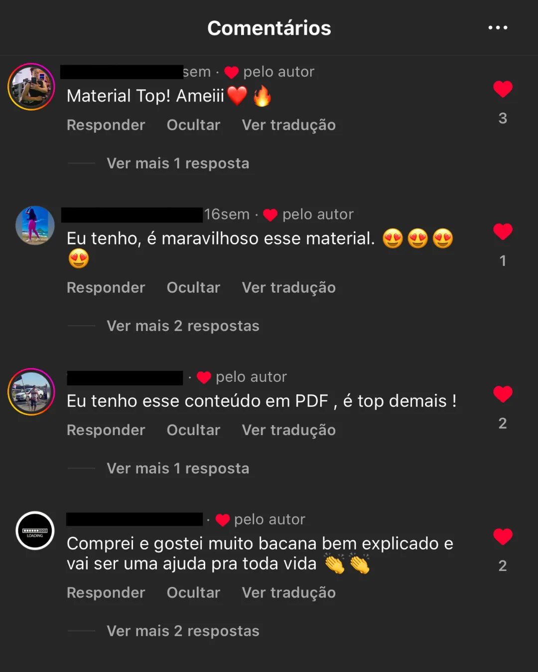 Depoimento de aluno 1